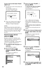 Предварительный просмотр 58 страницы Sony DVP-NS36 Operating Instructions Manual