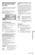 Предварительный просмотр 65 страницы Sony DVP-NS36 Operating Instructions Manual