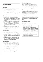 Preview for 3 page of Sony DVP-NS400D Operating Instructions Manual