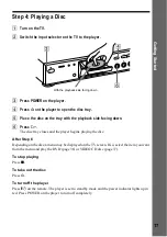 Preview for 17 page of Sony DVP-NS400D Operating Instructions Manual