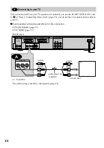 Preview for 22 page of Sony DVP-NS400D Operating Instructions Manual