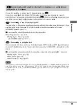 Preview for 23 page of Sony DVP-NS400D Operating Instructions Manual