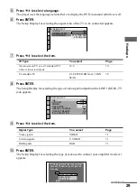 Preview for 29 page of Sony DVP-NS400D Operating Instructions Manual