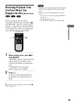 Preview for 35 page of Sony DVP-NS400D Operating Instructions Manual