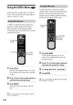 Preview for 36 page of Sony DVP-NS400D Operating Instructions Manual