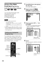 Preview for 38 page of Sony DVP-NS400D Operating Instructions Manual