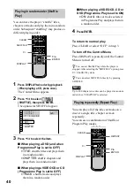 Preview for 40 page of Sony DVP-NS400D Operating Instructions Manual