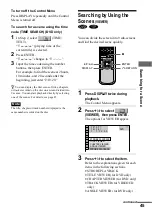 Preview for 45 page of Sony DVP-NS400D Operating Instructions Manual