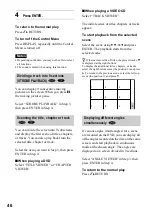 Preview for 46 page of Sony DVP-NS400D Operating Instructions Manual