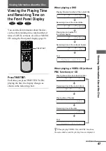 Preview for 47 page of Sony DVP-NS400D Operating Instructions Manual