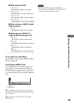 Preview for 49 page of Sony DVP-NS400D Operating Instructions Manual