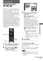 Preview for 51 page of Sony DVP-NS400D Operating Instructions Manual