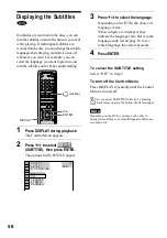 Preview for 58 page of Sony DVP-NS400D Operating Instructions Manual