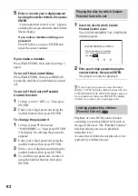 Preview for 62 page of Sony DVP-NS400D Operating Instructions Manual