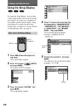 Preview for 68 page of Sony DVP-NS400D Operating Instructions Manual