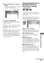 Preview for 69 page of Sony DVP-NS400D Operating Instructions Manual