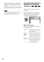 Preview for 70 page of Sony DVP-NS400D Operating Instructions Manual