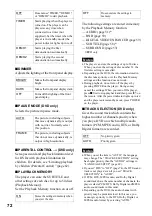 Preview for 72 page of Sony DVP-NS400D Operating Instructions Manual