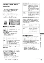 Preview for 73 page of Sony DVP-NS400D Operating Instructions Manual