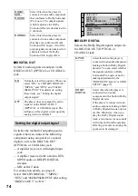 Preview for 74 page of Sony DVP-NS400D Operating Instructions Manual