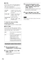 Preview for 78 page of Sony DVP-NS400D Operating Instructions Manual