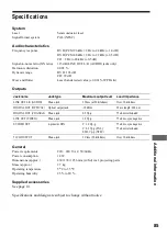 Preview for 85 page of Sony DVP-NS400D Operating Instructions Manual