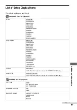 Preview for 87 page of Sony DVP-NS400D Operating Instructions Manual