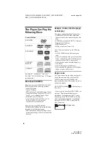 Предварительный просмотр 8 страницы Sony DVP-NS41P - Cd/dvd Player Operating Instructions Manual