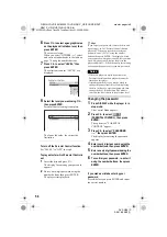 Предварительный просмотр 56 страницы Sony DVP-NS41P - Cd/dvd Player Operating Instructions Manual