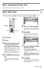 Предварительный просмотр 23 страницы Sony DVP-NS425P Operating Instructions Manual