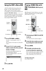 Предварительный просмотр 28 страницы Sony DVP-NS425P Operating Instructions Manual