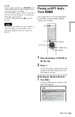 Предварительный просмотр 29 страницы Sony DVP-NS425P Operating Instructions Manual