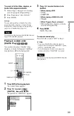 Предварительный просмотр 33 страницы Sony DVP-NS425P Operating Instructions Manual