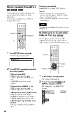 Предварительный просмотр 34 страницы Sony DVP-NS425P Operating Instructions Manual