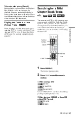 Предварительный просмотр 37 страницы Sony DVP-NS425P Operating Instructions Manual