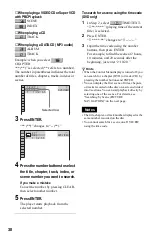 Предварительный просмотр 38 страницы Sony DVP-NS425P Operating Instructions Manual