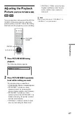 Предварительный просмотр 47 страницы Sony DVP-NS425P Operating Instructions Manual