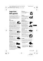 Preview for 3 page of Sony DVP-NS45P - Cd/dvd Player Operating Instructions Manual