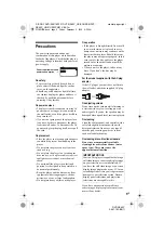 Preview for 5 page of Sony DVP-NS45P - Cd/dvd Player Operating Instructions Manual