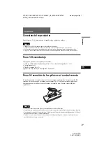 Preview for 73 page of Sony DVP-NS45P - Cd/dvd Player Operating Instructions Manual