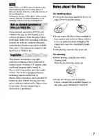 Preview for 7 page of Sony DVP-NS4OOD Operating Instructions Manual