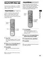 Preview for 33 page of Sony DVP-NS4OOD Operating Instructions Manual