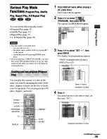 Preview for 35 page of Sony DVP-NS4OOD Operating Instructions Manual