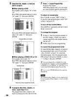 Preview for 36 page of Sony DVP-NS4OOD Operating Instructions Manual