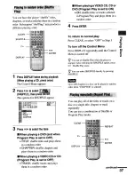 Preview for 37 page of Sony DVP-NS4OOD Operating Instructions Manual