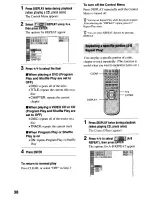 Preview for 38 page of Sony DVP-NS4OOD Operating Instructions Manual