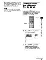 Preview for 45 page of Sony DVP-NS4OOD Operating Instructions Manual