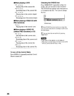 Preview for 46 page of Sony DVP-NS4OOD Operating Instructions Manual