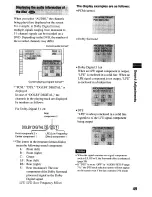 Preview for 49 page of Sony DVP-NS4OOD Operating Instructions Manual