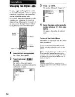 Preview for 54 page of Sony DVP-NS4OOD Operating Instructions Manual